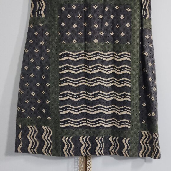 Label Ritu Kumar A-line Midi Dress Women's Size 1 Green - Picture 5 of 8